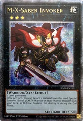 M-X-Saber Invoker - RA04-EN169 - Quarter Century Secret Rare - 1st Edition